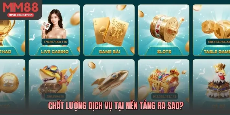 Chất lượng dịch vụ tại nền tảng ra sao?